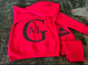 Hoodie Jogger set with black logo size 2T to Small