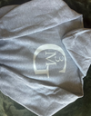 Gray Pullover Hoodie with white logo Size 2T to Small