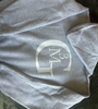 Gray Pullover Hoodie with white logo Size 2T to Small