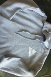 Gray Pullover Hoodie with white logo Size (M) (L) (XL)