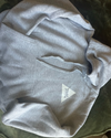 Gray Pullover Hoodie with white logo Size (M) (L) (XL)