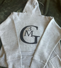 Gray Pullover Hoodie with black logo Size (M) (L) (XL)