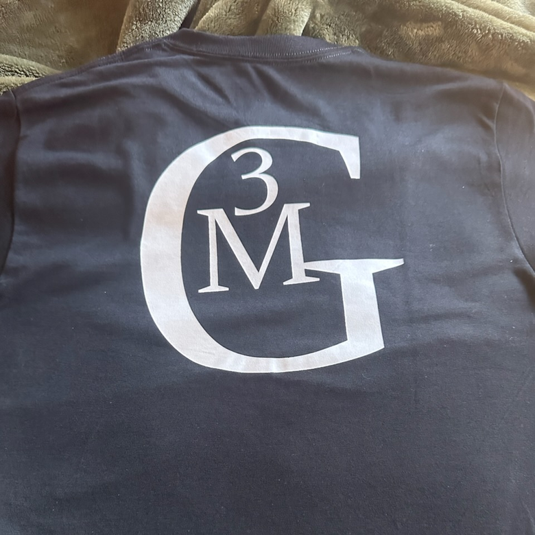 Black Unisex with white logo size 2X to 3X